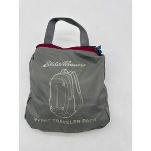 Eddie Bauer - Rippac Stowaway Packable Pack / Day Pack – Charcoal/Pink